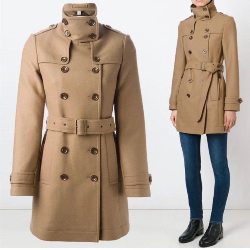 Burberry Daylesmoore Double Breasted Wool Coat